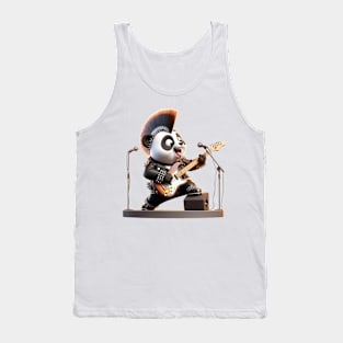 Rockstar Panda - Punk Rock Power - Electric Guitar Panda Tee Tank Top